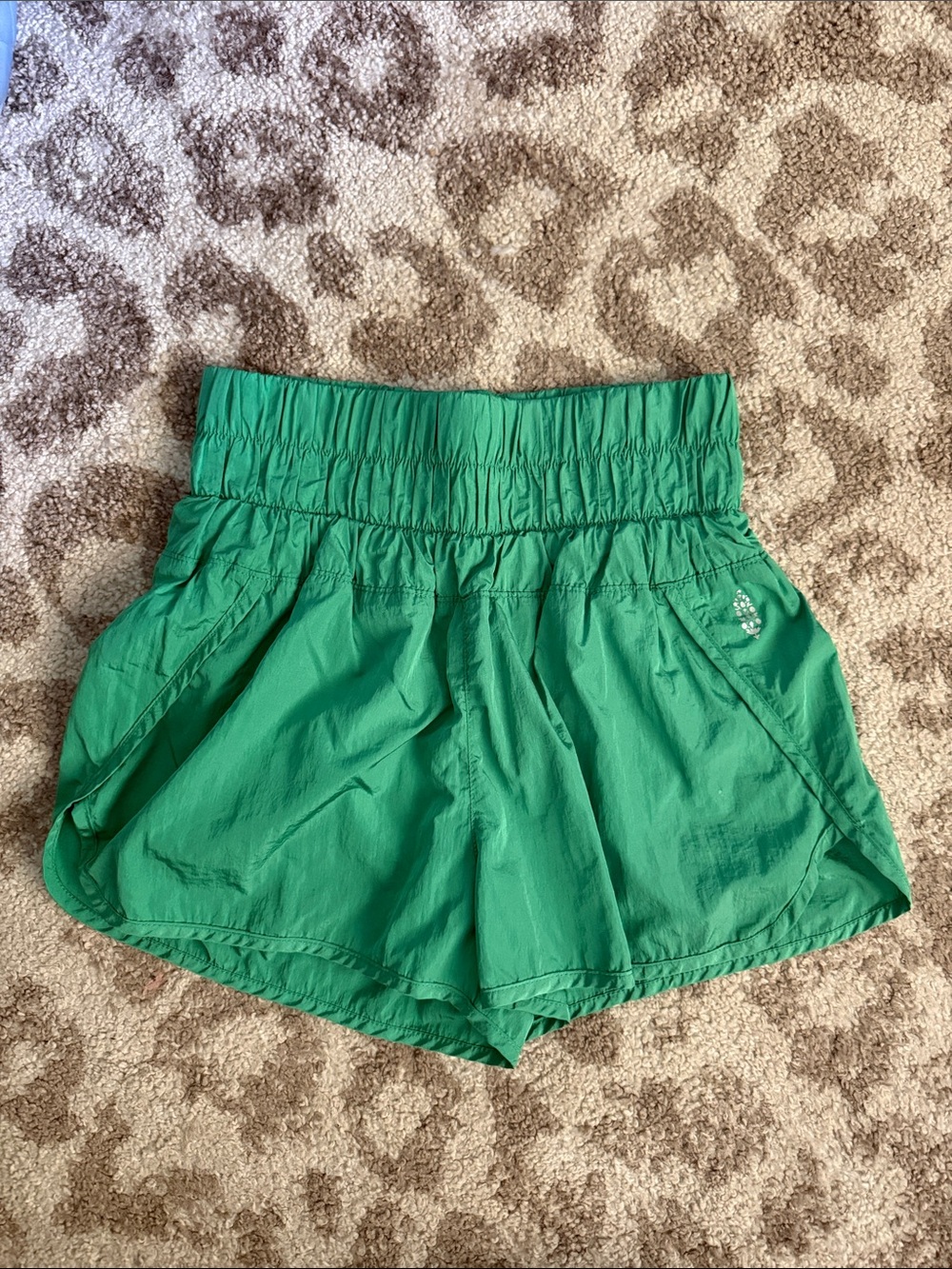FP Movement by Free People Green High-Waist Athletic Shorts